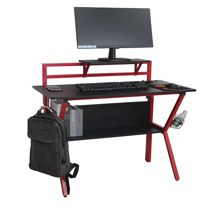 
2019 new best selling home gaming desk and game desk with red color 