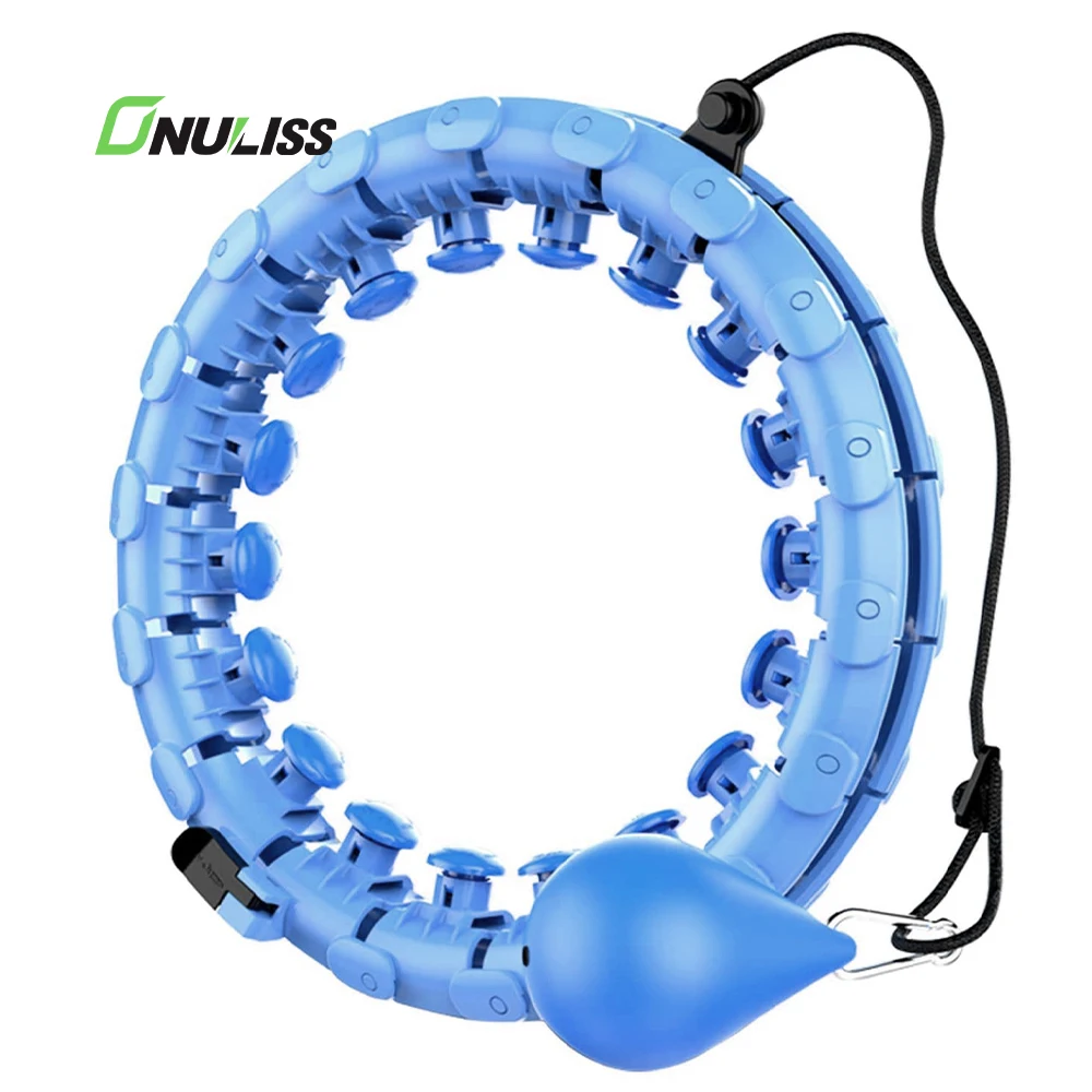 New Arrival 2 in 1 Fitness Weight Loss Hoola Hoop 24 Knots Abdomen Smart