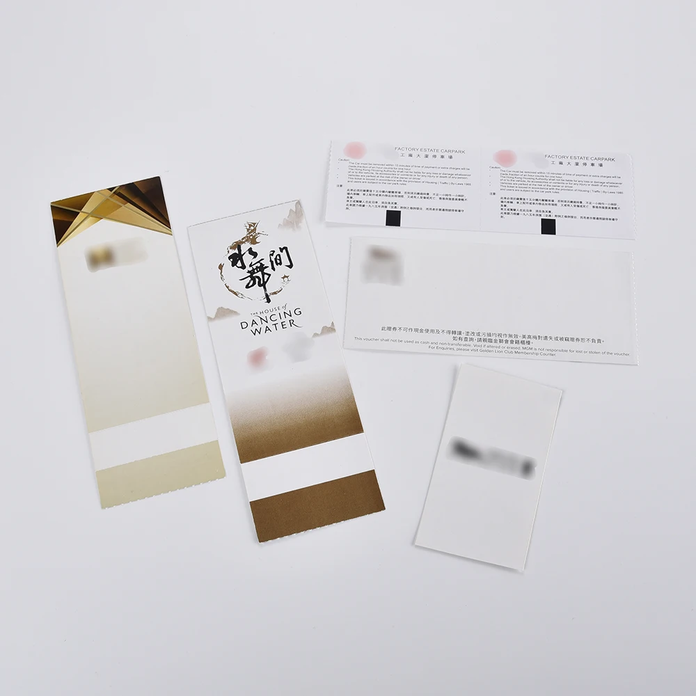 Pantone Colour Thermal Paper Best Quality Waterproof Roll Event Ticket For Hotel