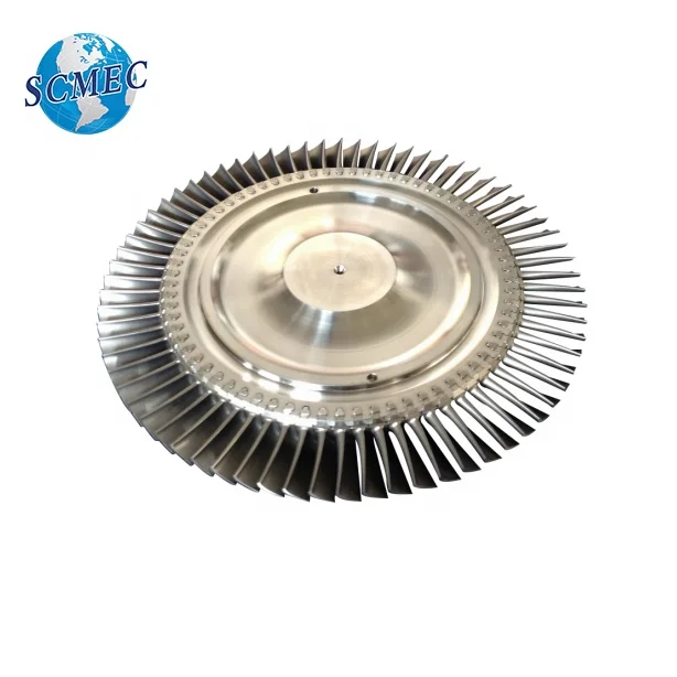 investment casting turbine disc blade for diesel engine turbocharger