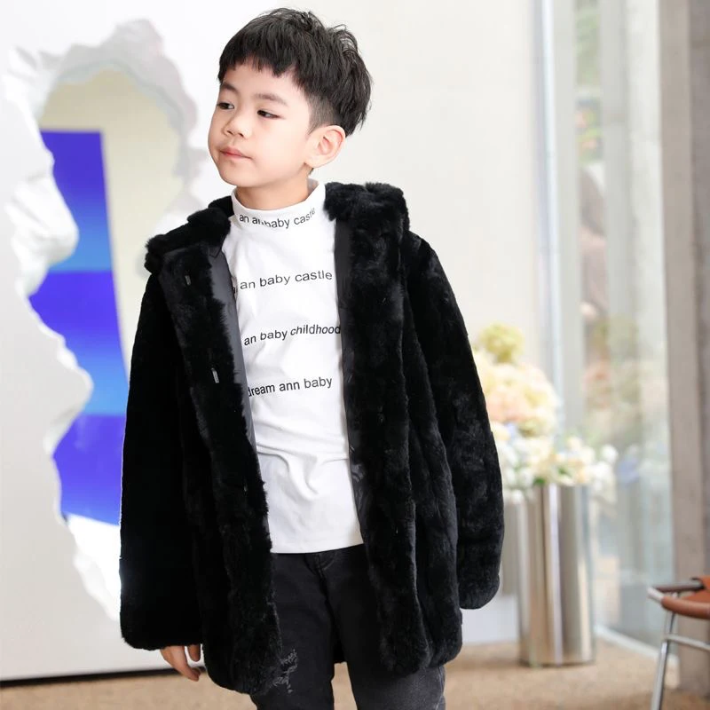 Children Rex rabbit fur Thick Coat Cheap Price Winter Clothes Hot Sale Warm Sweater Winter Coat