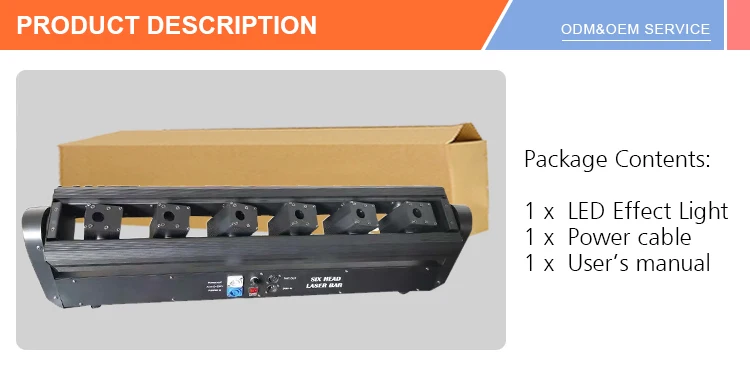 China Dj Equipment 6 Head Dmx Rgb Laser Party Light For Disco Party Dj Stage