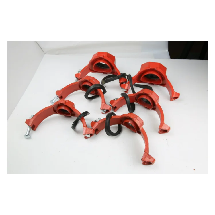 Surface Painting Treatment Ductile Iron/Cast Iron Drain Pipe Fittings Grooved Coupling Clamp with Bolt