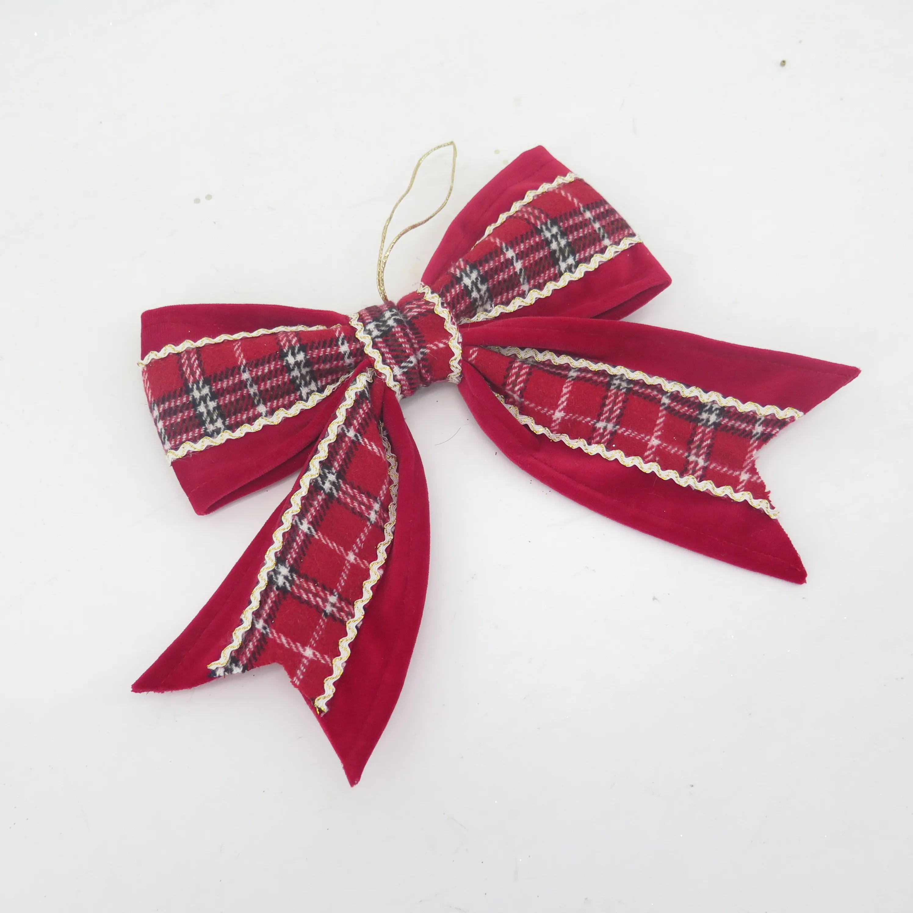 New Elegant Bow Christmas Ornament Unique Christmas Tree Decoration Silk Ribbon Elegant Christmas Tree Gift Wrap Packaging