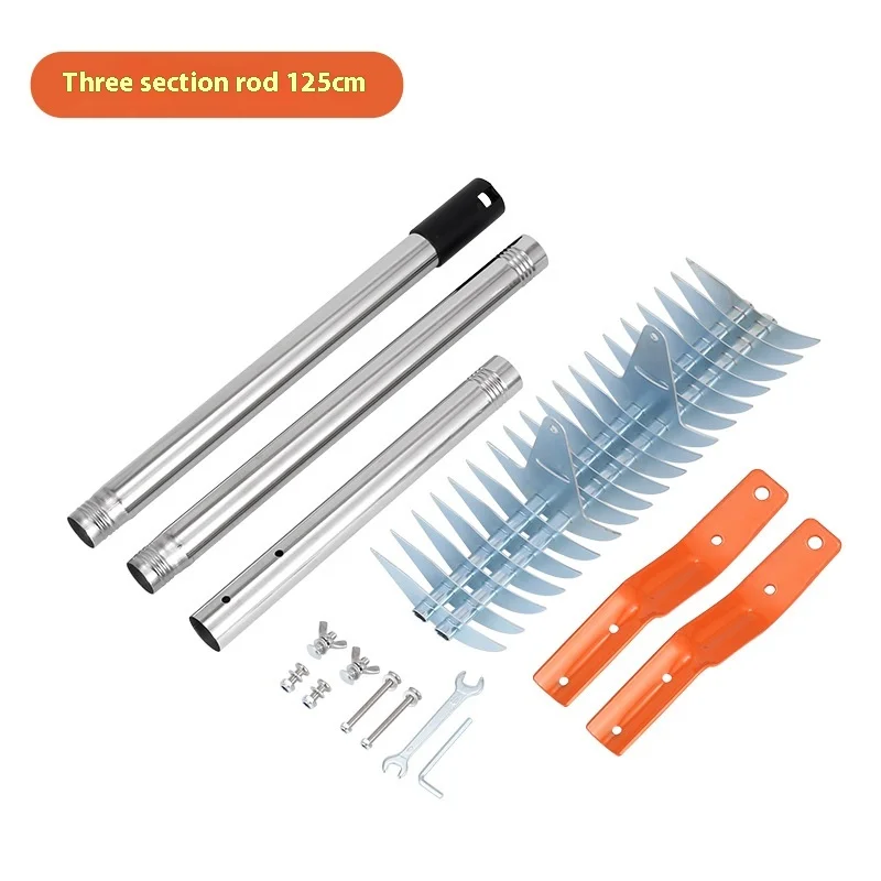 Multifunctional Durable Soil Rake for Courtyard Garden Industrial Grade Lawn Thatched Rake for Combing the Lawn