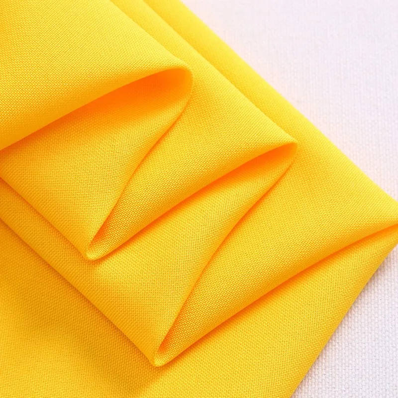 Wholesale NO moq Good Price gabardine quick-drying orange fabric making school