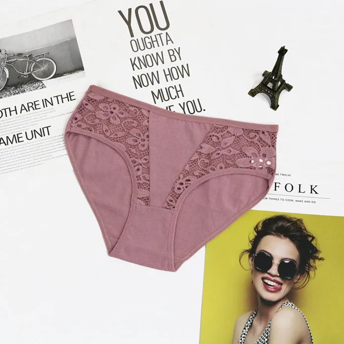 
Factory Directly Sale Underwear Women Panties Cotton Underwear Women Lace Decoration Underwear Women Ladies Sexy 