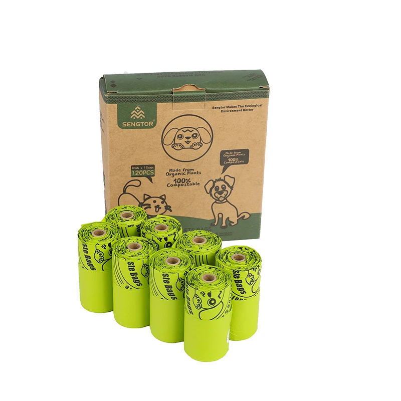 custom dogy poop bag biodegradable compostable pet waste disposal dog wast bag poop dog poop bag