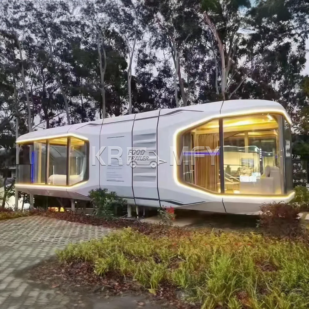 2024 Competitive Price Portable Hotel Prefab Home Modular Prefabricated House Modern Luxury Hotel Space Capsule Room