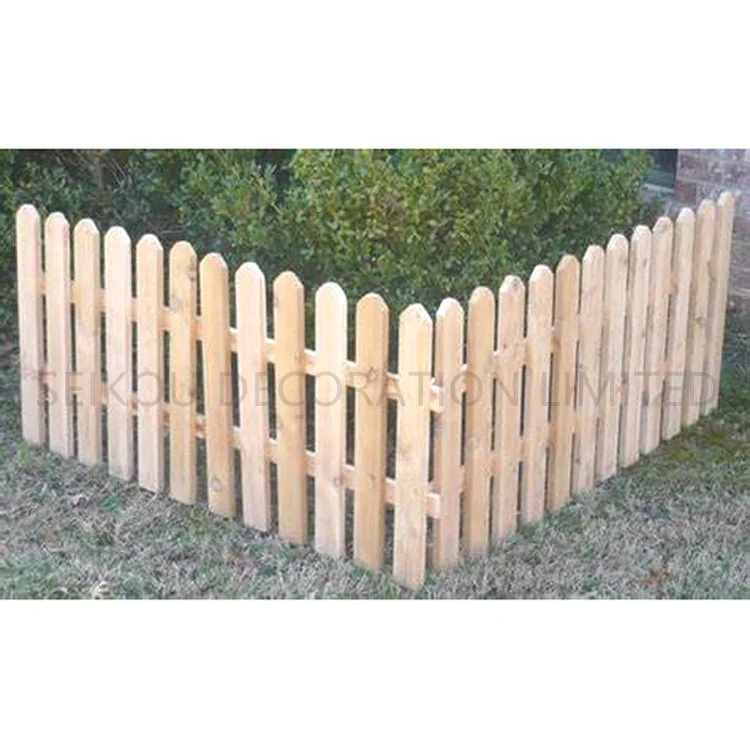 Natural Wood Fence Trellis Small Wood Fencing
