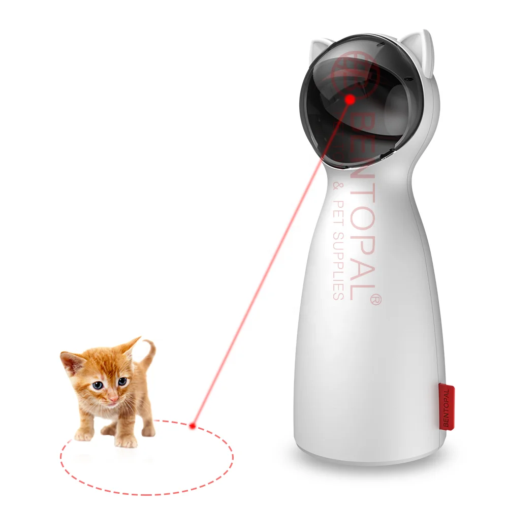 
hot selling cute automatic red led light laser smart interactive cat toys pet toys 