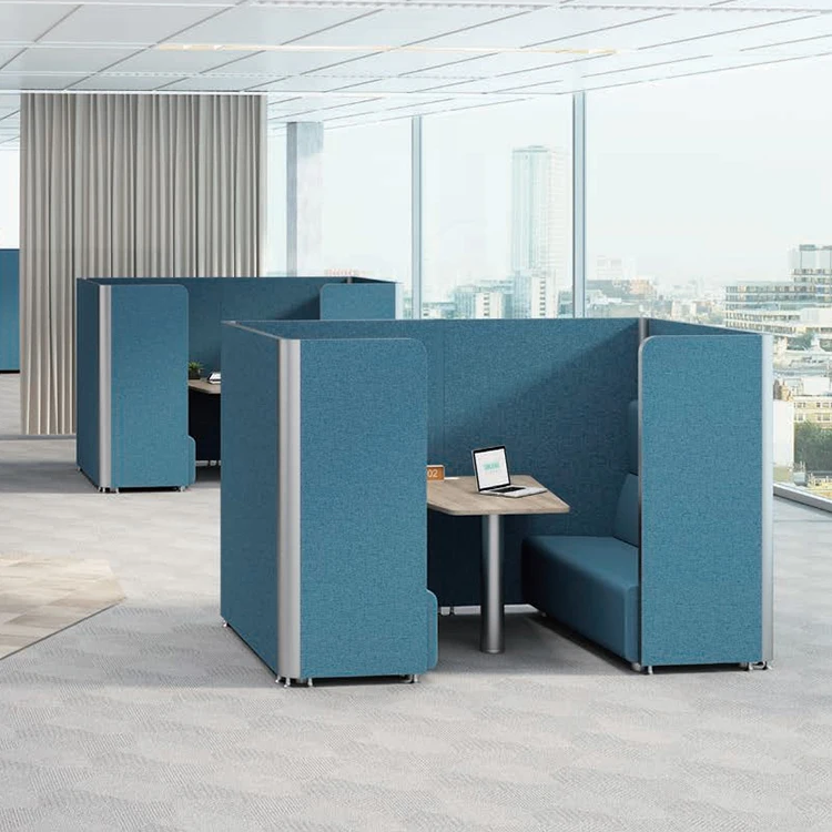 High End Office Furniture Computer Table Set Privacy Space Commercial Workstation Cubicle Staff Beehive Partition Writing Desk