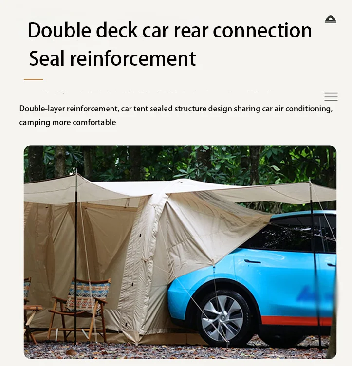 Large Outdoor SUV Camping Tents 4 Persons Waterproof Family Luxury Big Camping Tent For Sale