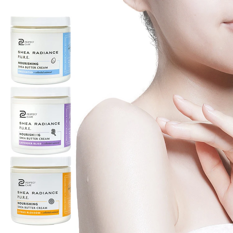 Private Label Dry Skin Moisturizing Lotion Organic Rose Mango Ice Cream Whipped Shea Body Butter