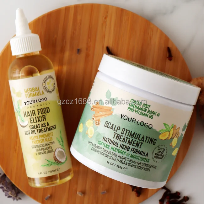 Private Label Natural Biotin Black Castor Oil Deep Conditioner Overnight Leave in Hair Conditioner Scalp Hair Loss Treatment