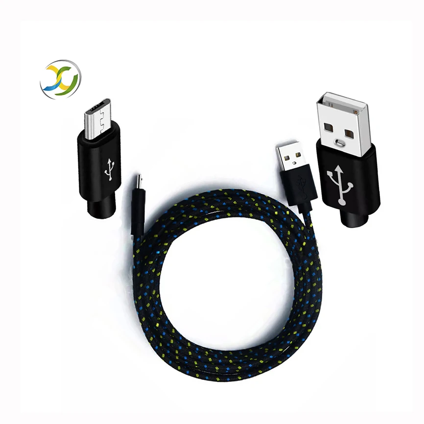 Nylon Braided Usb 2.0 Type C Charger Cable 2a Fast Micro Usb Charging Usb Data Cables