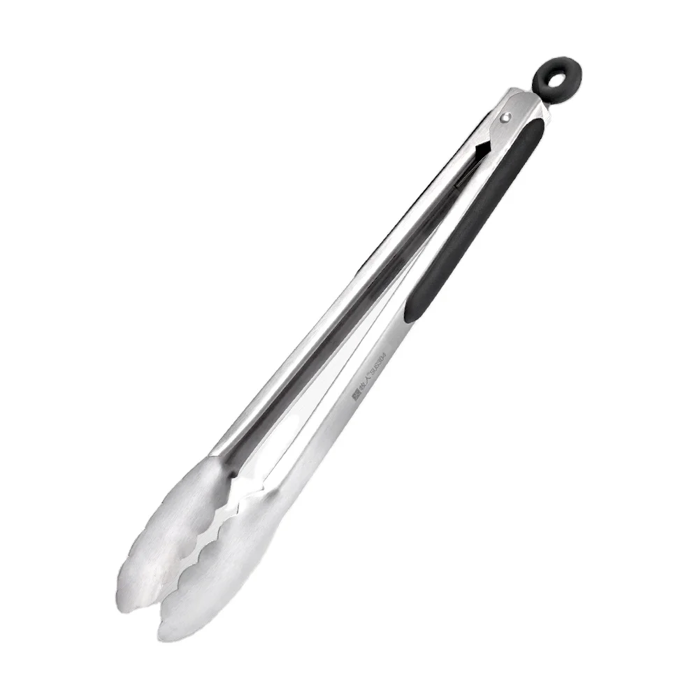 
Premium 12 Inches SUS304 Stainless Steel BBQ Tong Long Lockable Kitchen Grill Cooking Food Tong 