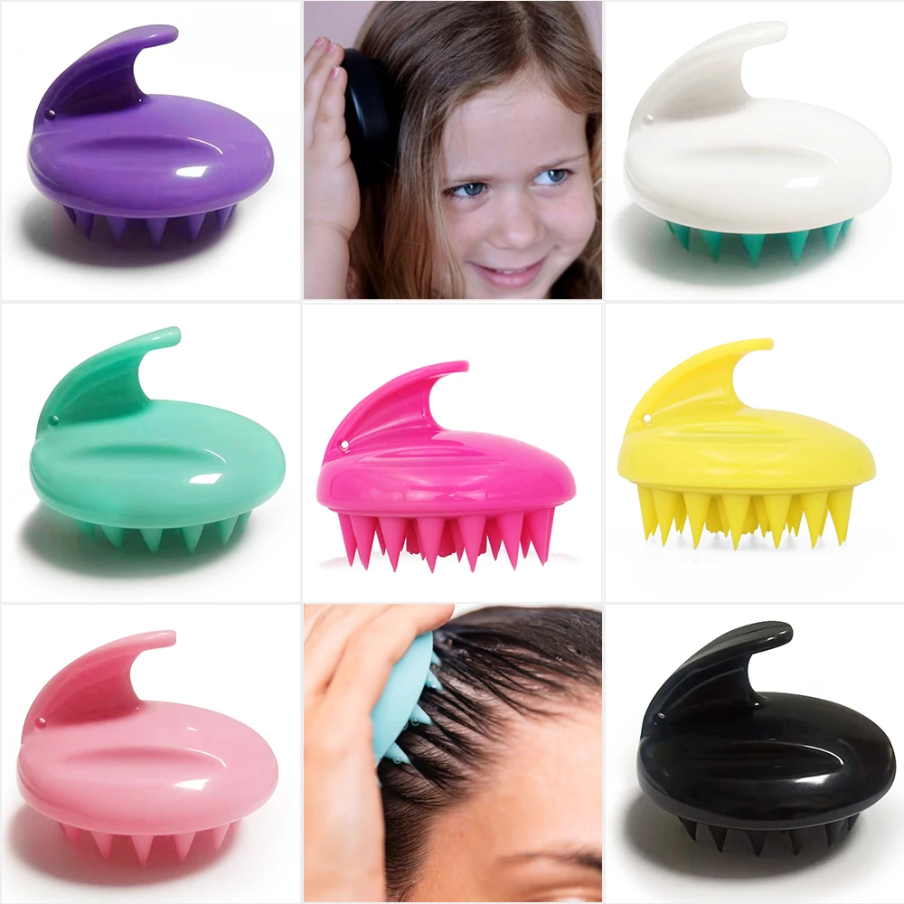 
Free Sample Private label low MOQ High Quality hair scalp massage shampoo Soft brush 