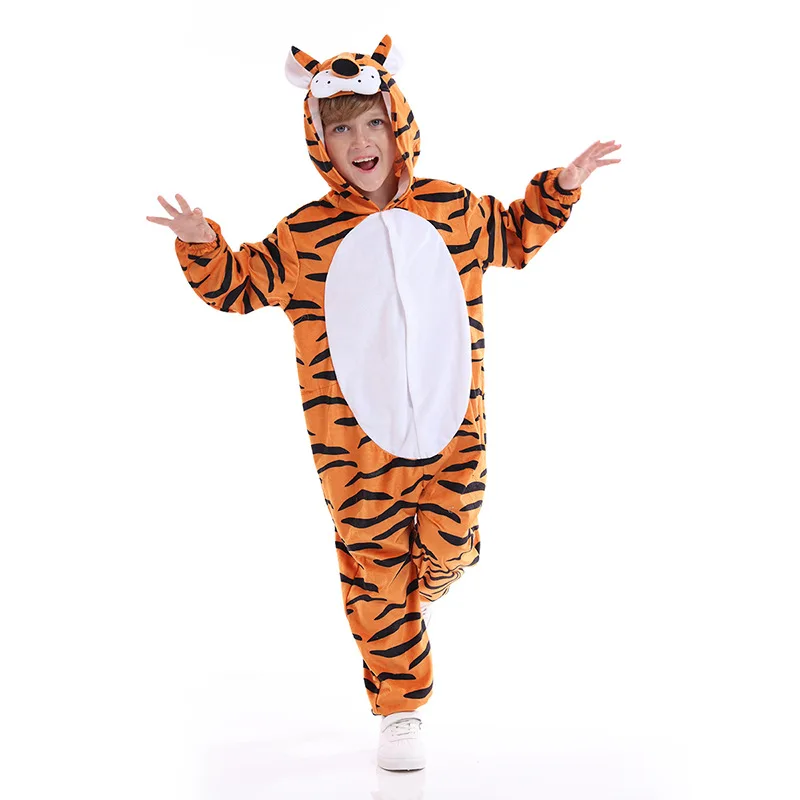 hot selling highly welcome custom Children Anime Cosplay tiger Costume For Kids Costume tiger Animal Kid Performance Wear