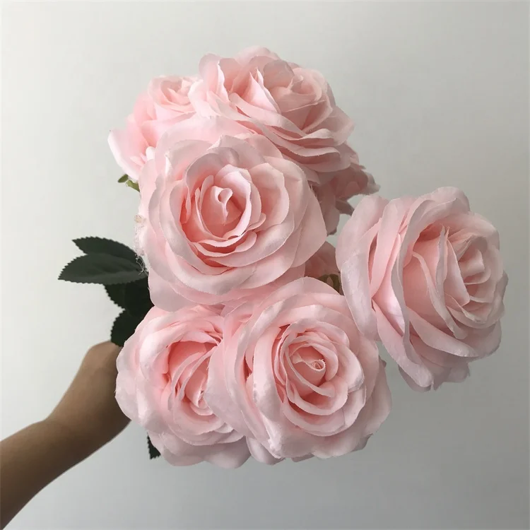 YAYUN W-1095 Factory Wholesale Home Decor Artificial Silk Rose Bulk Flowers