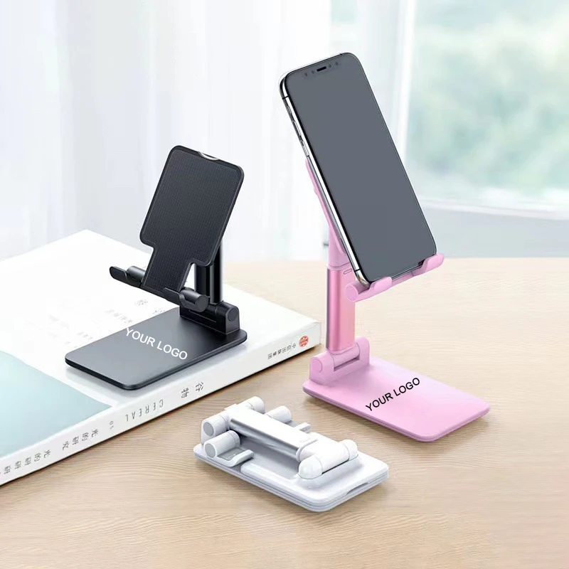 Trending Mini Portable Adjustable Foldable ABS or Aluminum Tablet Stand Mount Tablet Mobile Phone Holder Stand for iPhone