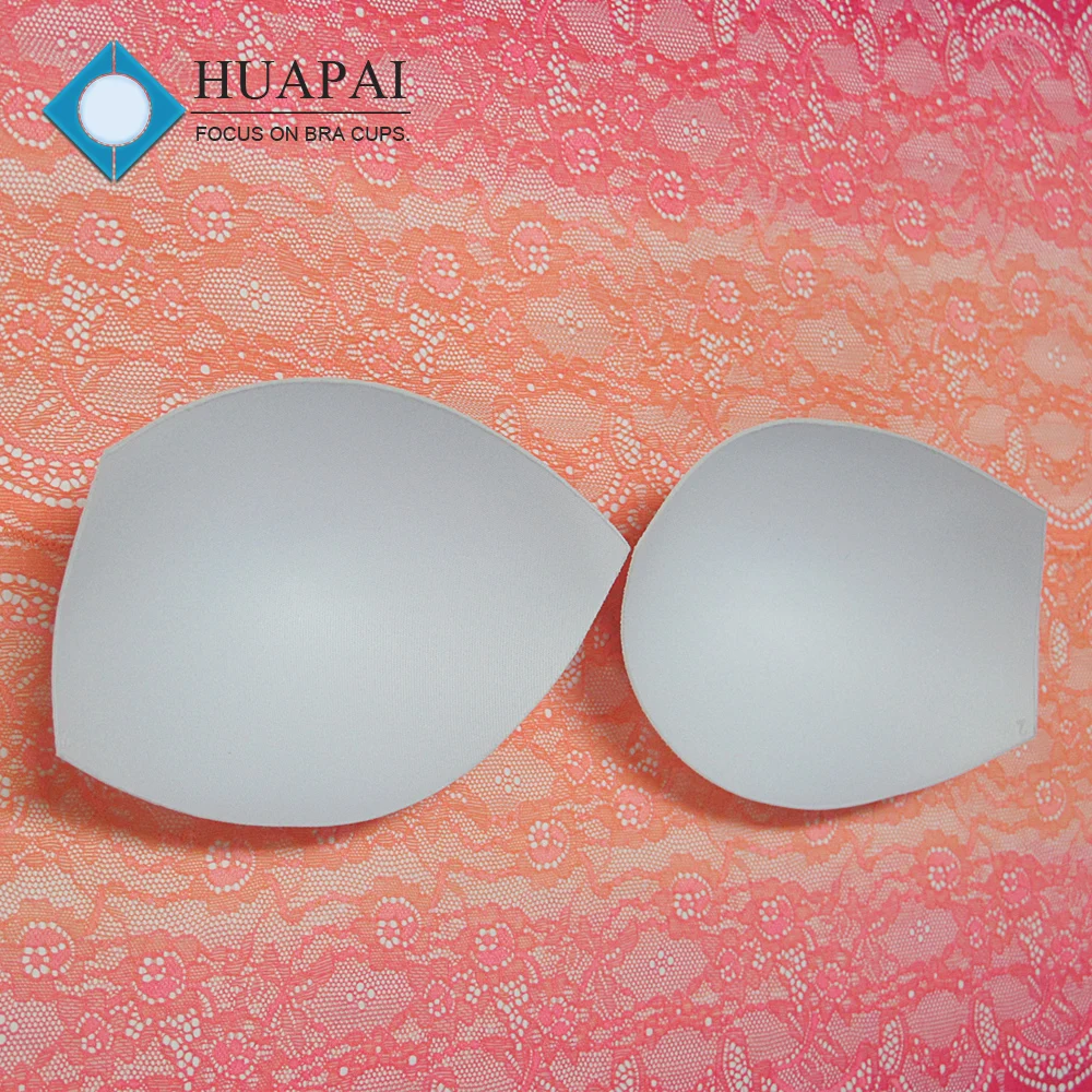 Free samples bra pad popular shape molded foam bra cup for bikini