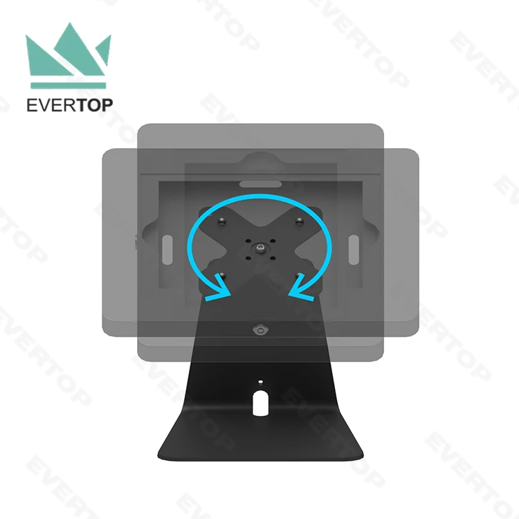 LST15-C 360 Degree Rotate Flip Touch Screen Restaurant Tablet Kiosk Stand Display for iPad Kiosk Stand on Table/Desktop/Counter