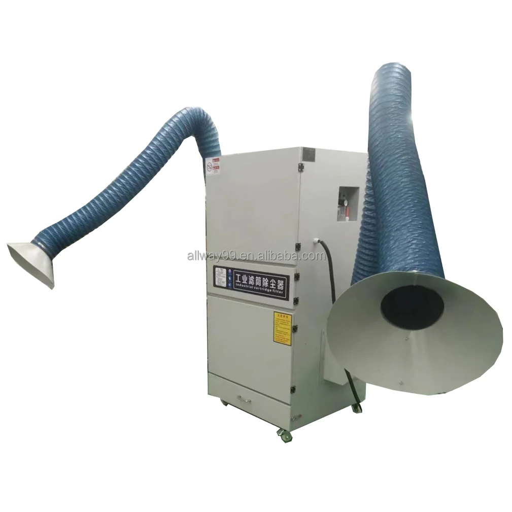 portable welding fume extraction system with pulse shaking device for clean the filter/filter self cleaning system