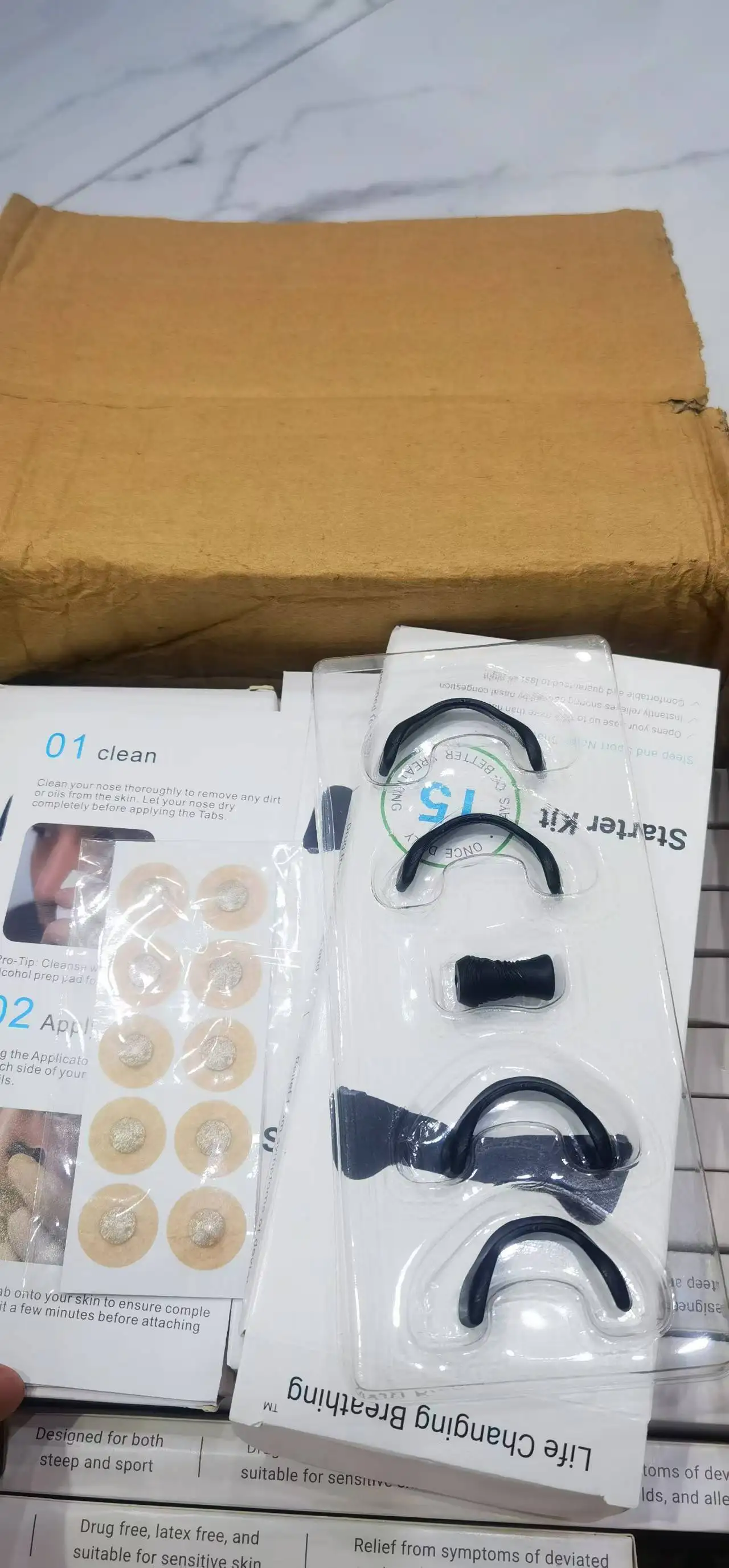 Magnet Nose Strips Anti Snoring Latex-free Nose Dilators Boost Oxygen Magnetic Nasal Strips For Sports