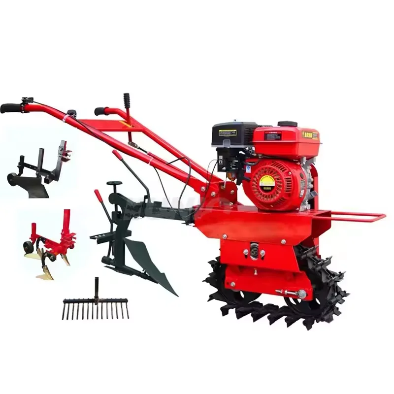 Small chain track cultivator mini power tiller mini diesel tiller for farming use