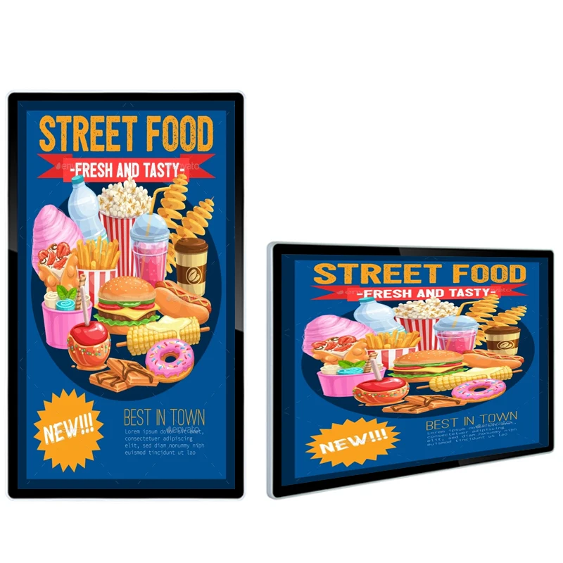 21 32 43 49 50 inch wall mount digital signage Android advertising display for hotel lobby