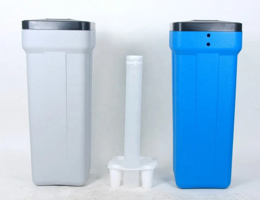 Круглые белые/синие резервуары для соленой соли 100L-200L/клапан