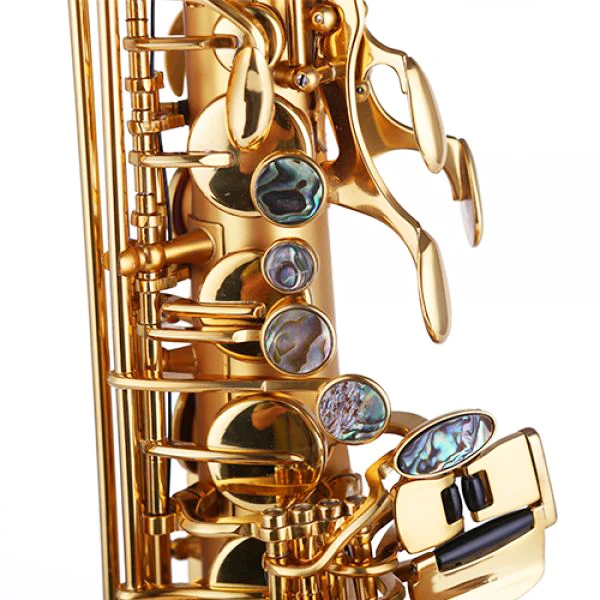 High Quality Professional Alto Saxophone AS-7368 in Gold Lacquer Brass Body with EB Tone