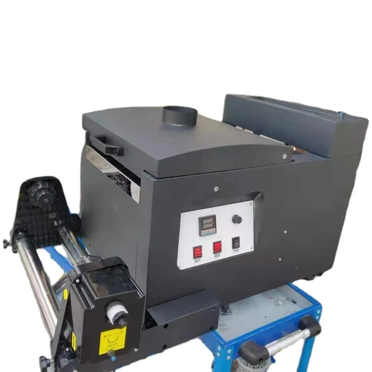 30cm roll to roll offset hot print printer automatic powder shaking and powder drying equipment