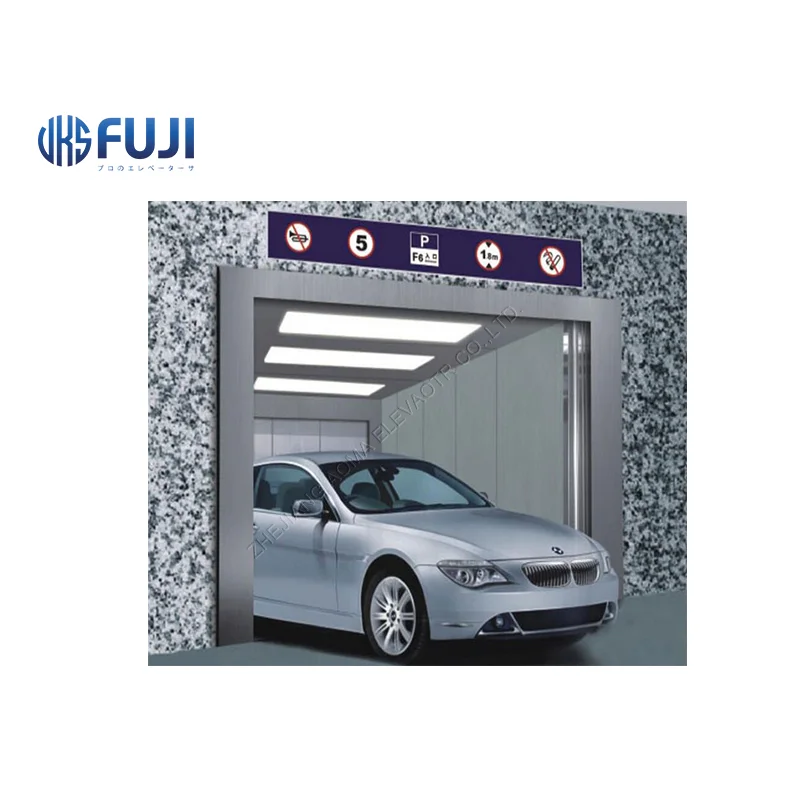 Storehouse Double Door Elevator Painted Steel Standard Design Car Elevator With Factory Price