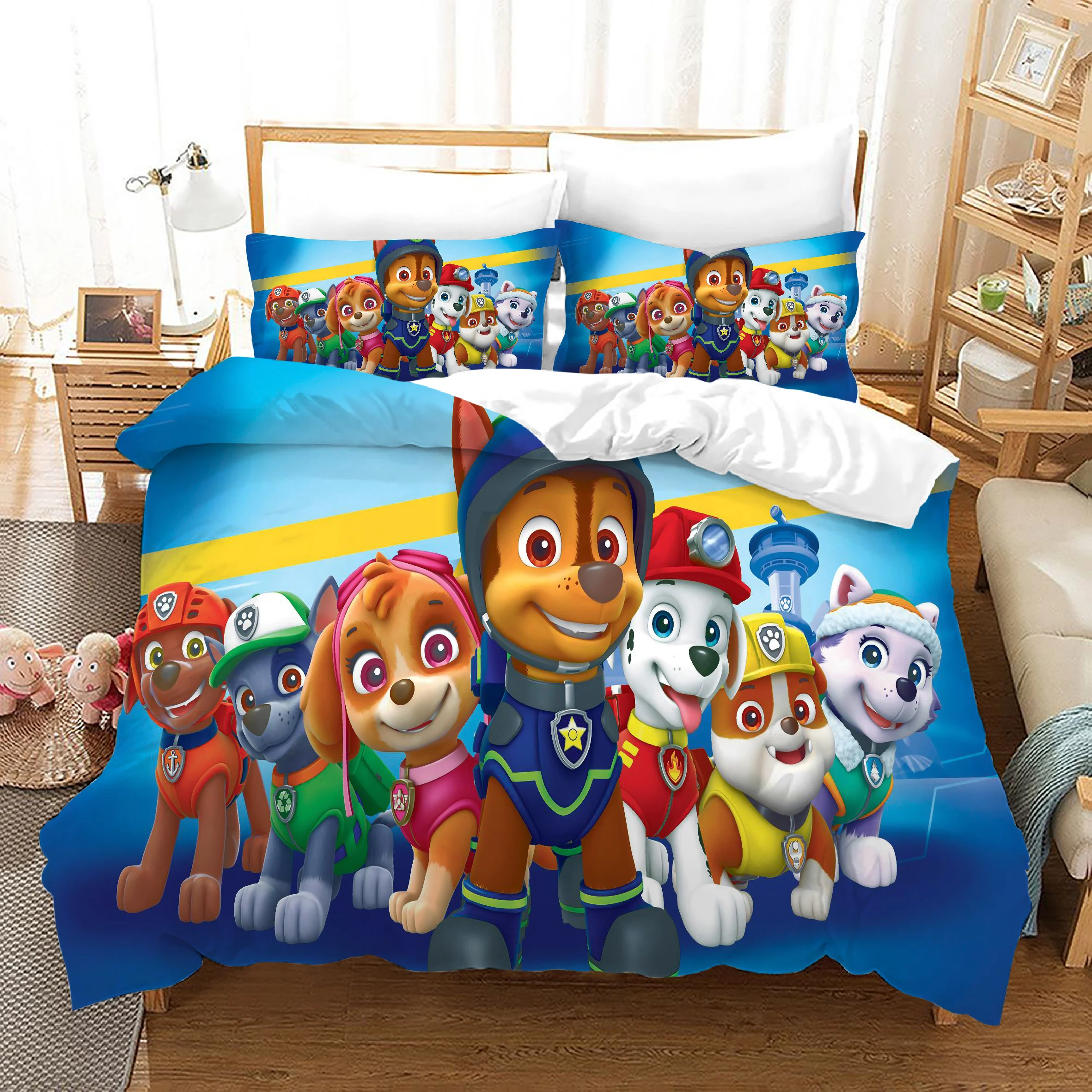 Top Quality Kids Bedding Set Beautiful Design 3d Duvet Cover Set WOW DOG 2nd Bed Sheets From China