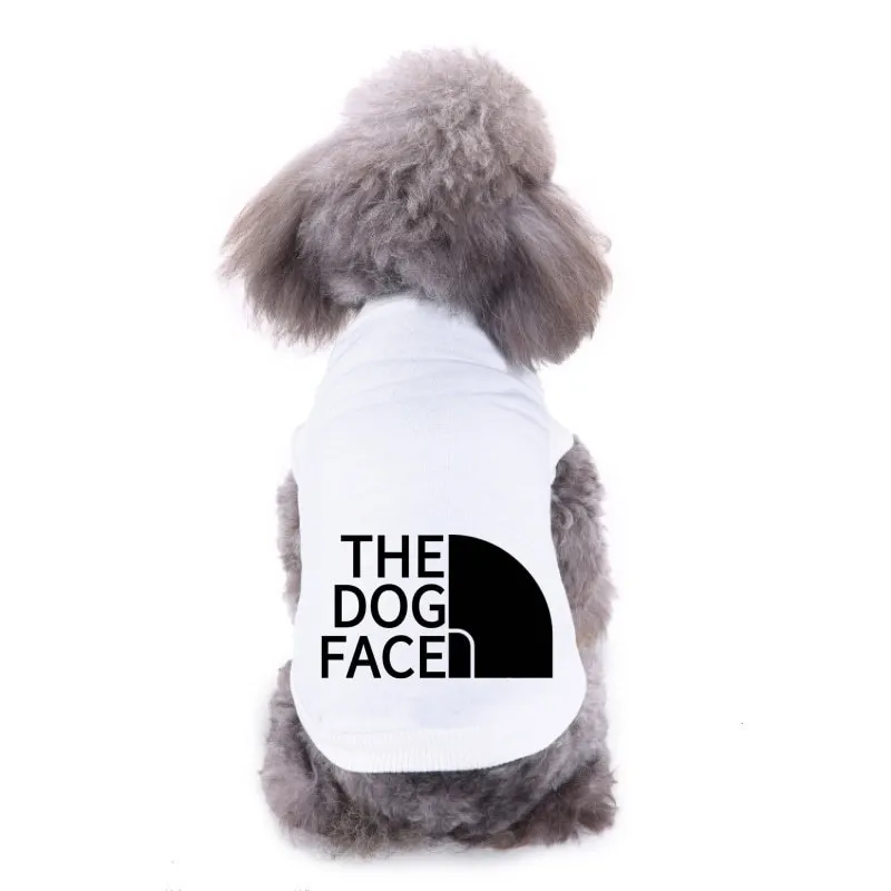Wholesale Luxury Branded Dog Clothes Designer Breathable T Shirt The Dog Face Summer Vest For Pet