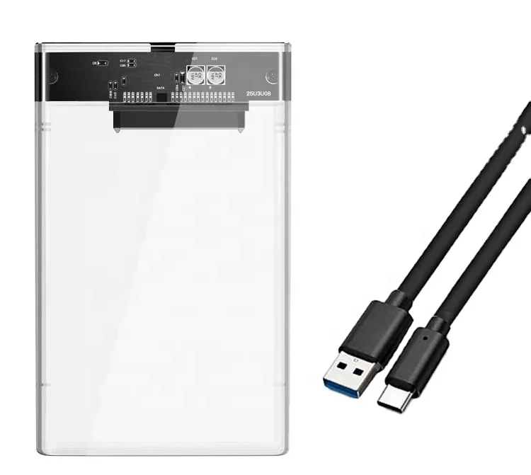 Type C 3.1SATA Hdd Enclosure External Usb 3.1 HDD Hard Disk Case for 2.5 inch Hard Drive