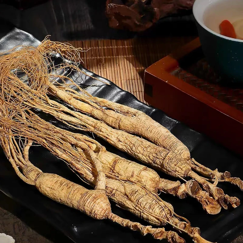 Packaged Chinese Herb Wild Plant Ginseng Root White Ginseng Root