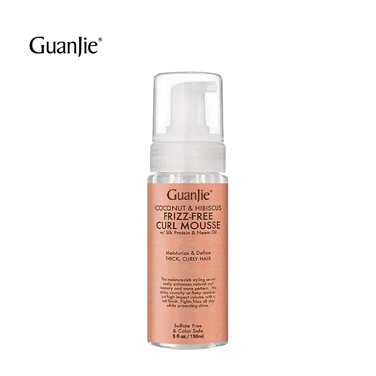 Hair Foam Mousse for Curly Unisex Hair Styling Curly Hair Products Amino Acid Strong Hold All Ages Molding/shaping