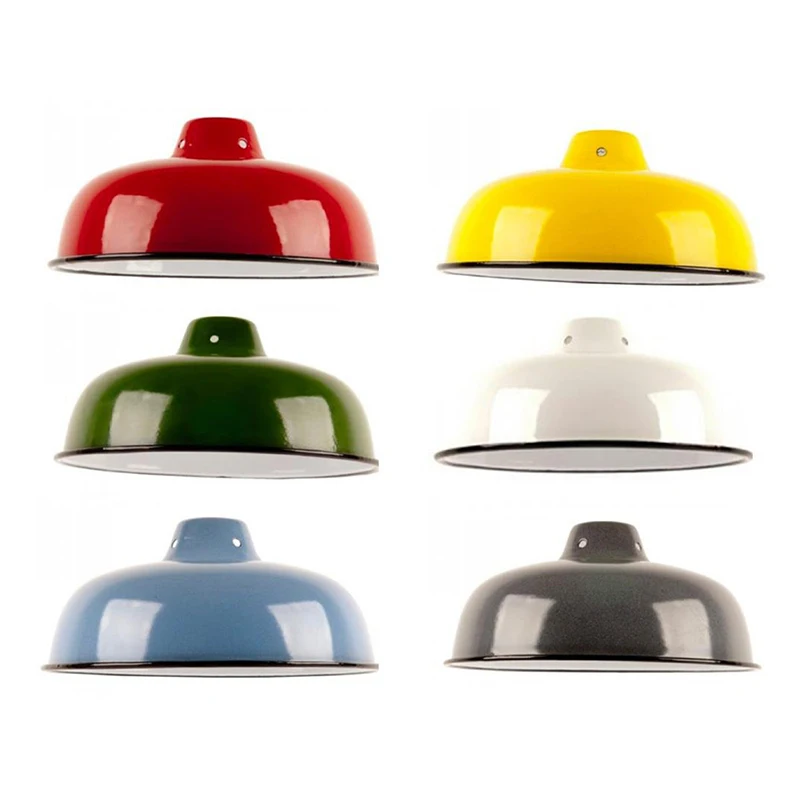 American style modern eco white luxury mini portable enamel metal steel iron materia frame lampshade for living room