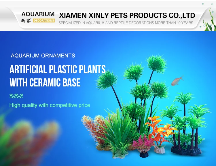 Accessories Aquatic Plants, 6colors Fish Tank Decorations, Aquarium Decor Plastic Plants 0