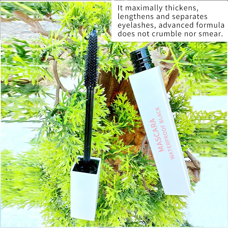 Private Label Makeup Long Lasting Black Fibre Curling Thick Waterproof Vegan Mascara