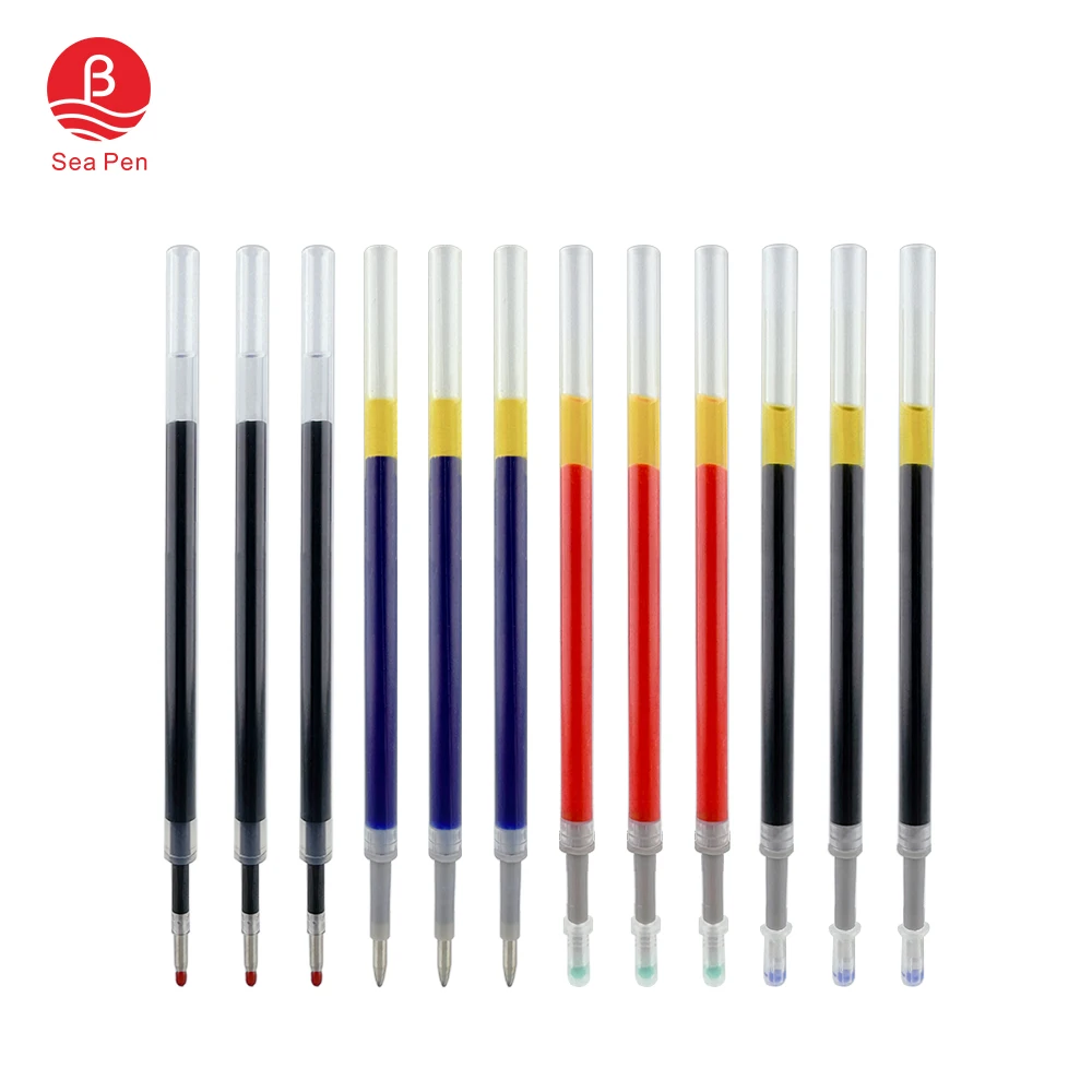 SEAPEN много запасов Заправляемый гель K35 может гладко писать Трехлетняя невысыхающая прямая трубка и прозрачная ручка