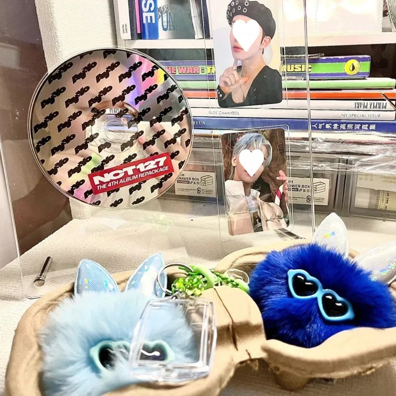 New Arrival INS Desktop Ornaments CD Record Stand Kpop Idols Acrylic CD Frame Photocard Display Album Storage Racks