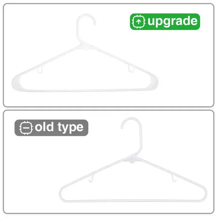 Wholesale Low Moq 16 Inches Black And White Plastic Coat Tube Hangers For Clothing Store