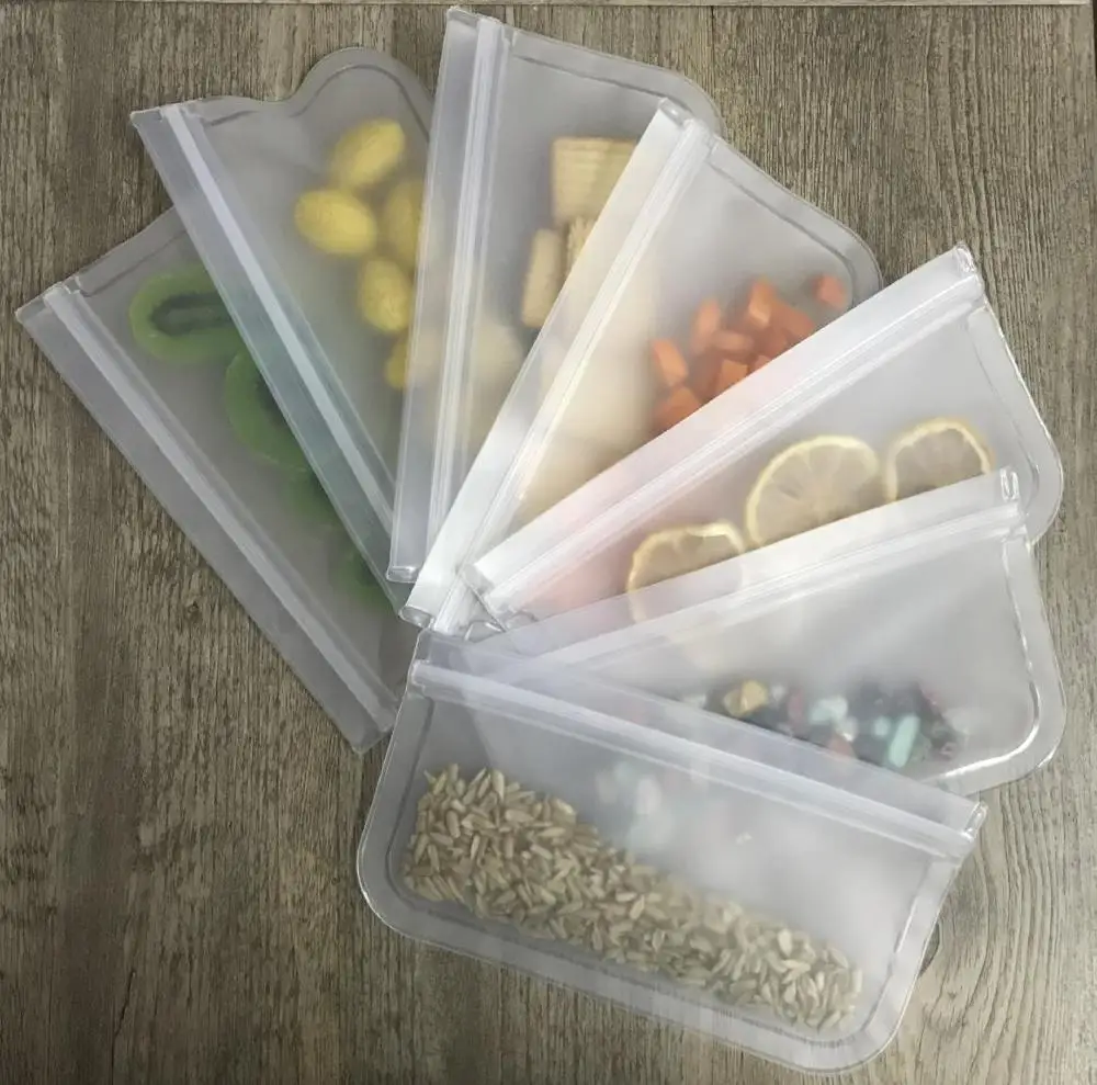 Amazon Snack Food Reusable sandwich Vegetable fruit PEVA Storage Bags