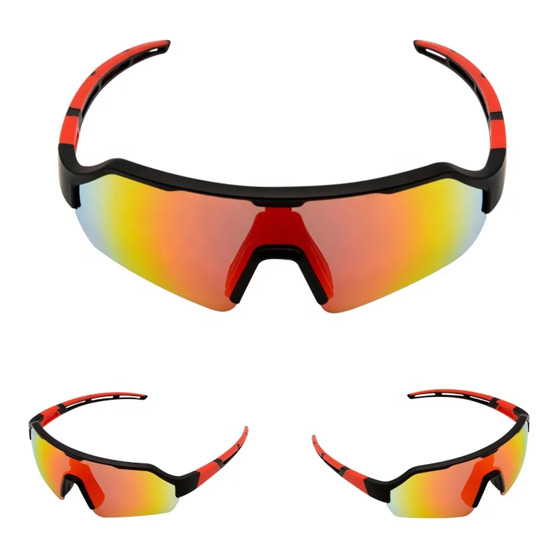 OEM 100% UV Blocking for Men and Women Matte Bike Sunglasses With 5 Lenses Polarized Cycling Sun glasses