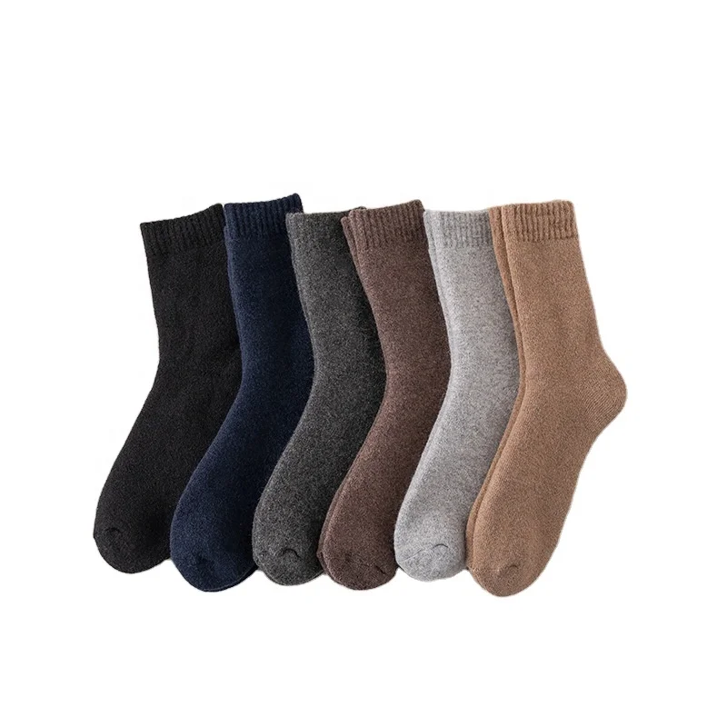 Dynamics Hot Sale  Wool Socks Warm Winter Casual Blended Custom Logo Crew Merino Wool Socks For Men