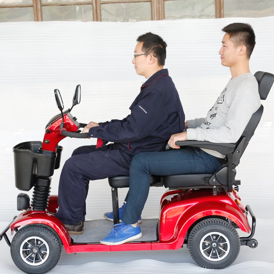 Traveling Balance Double Seats Golf Cart Mobility Scooter